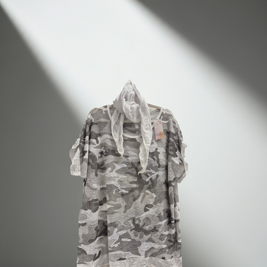 A Camo Scarf Top 14-22