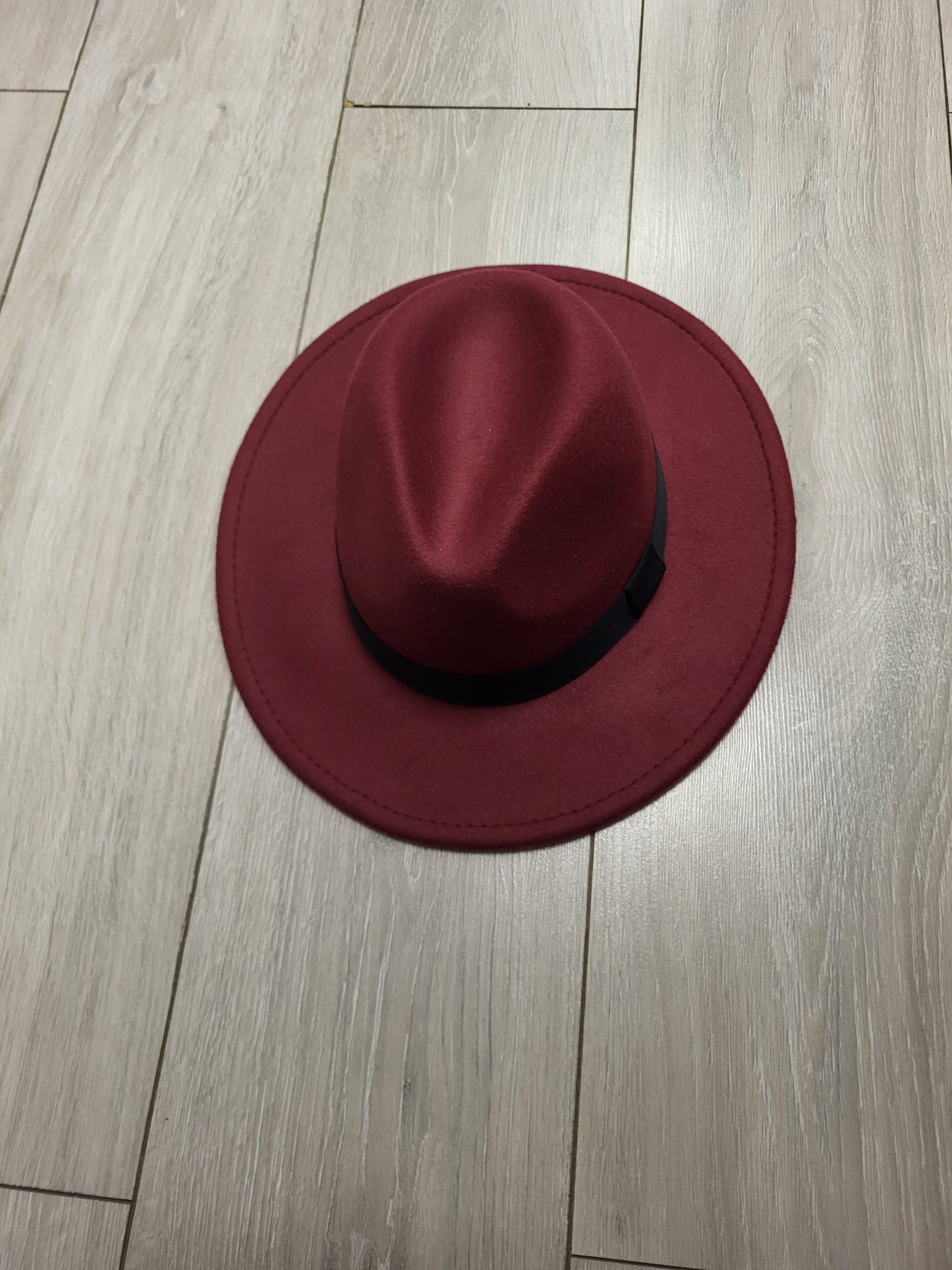 Burgundy bliss Fedora