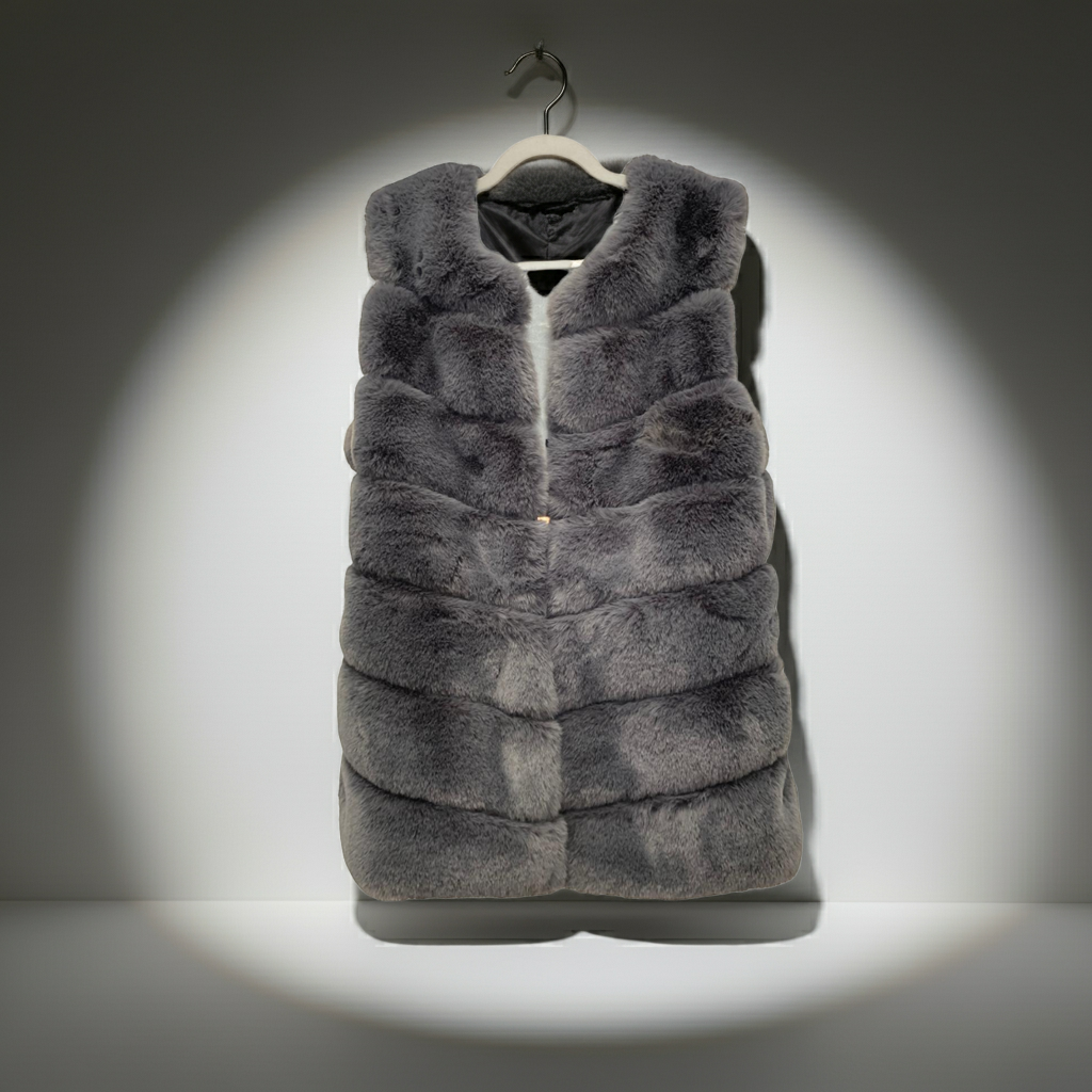 A Faux Fur Gilet Fits 10-16