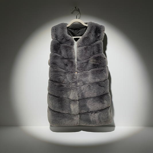 A Faux Fur Gilet Fits 10-16