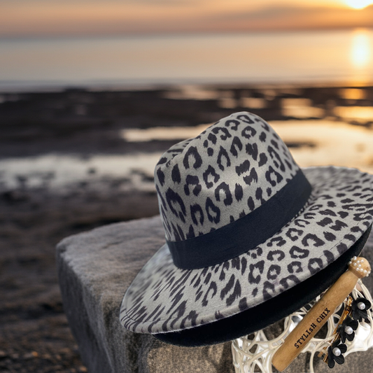 Animal Print Fedora