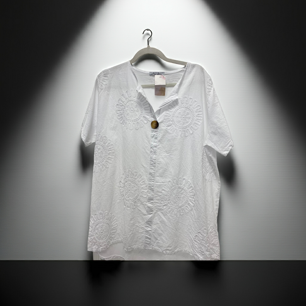 A One Button Shirt fits 12-16