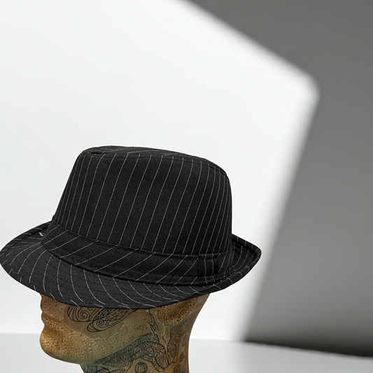 Stripe Fedora Hat