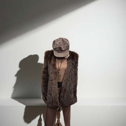 A Faux Fur Gilet Fits 16-22