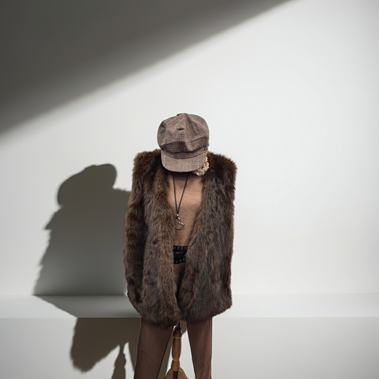 A Faux Fur Gilet Fits 16-22