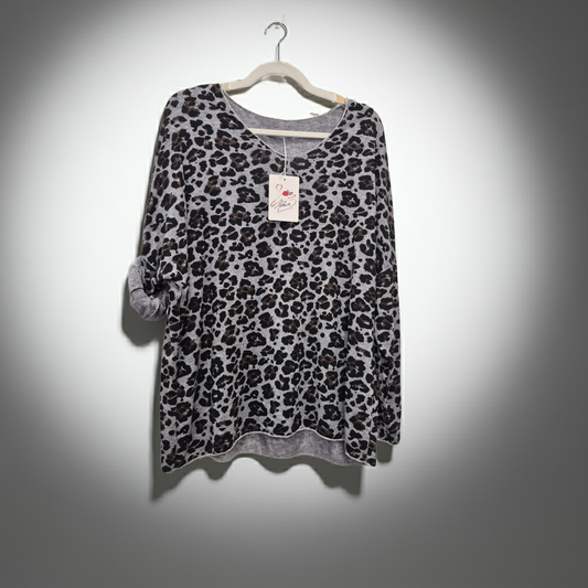 Animal Print Jumper Fits 14-20