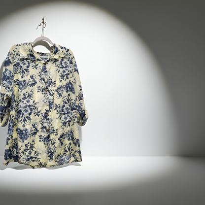 Floral silky Shirt fits 12-16