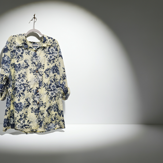 Floral silky Shirt fits 12-16