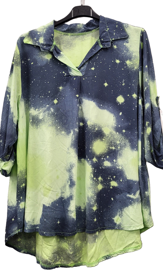 Galaxy print blouse