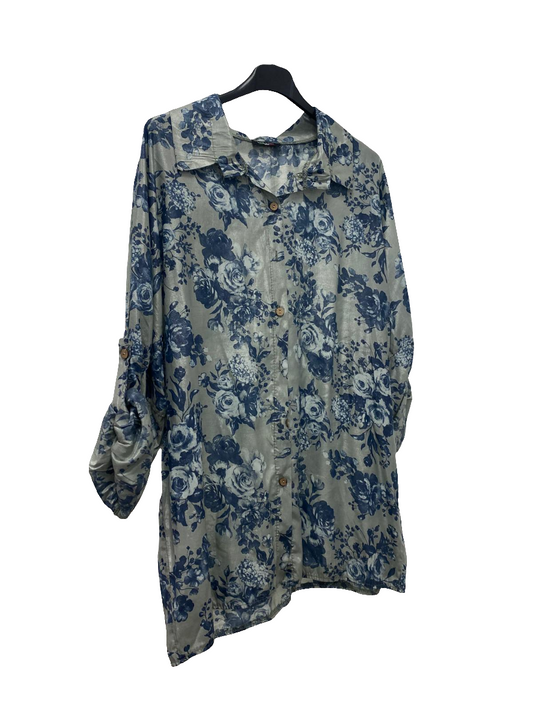 Floral silky Shirt