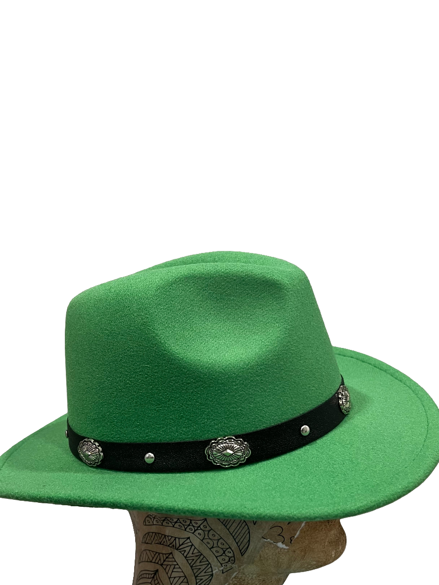 Green Fedora Hat