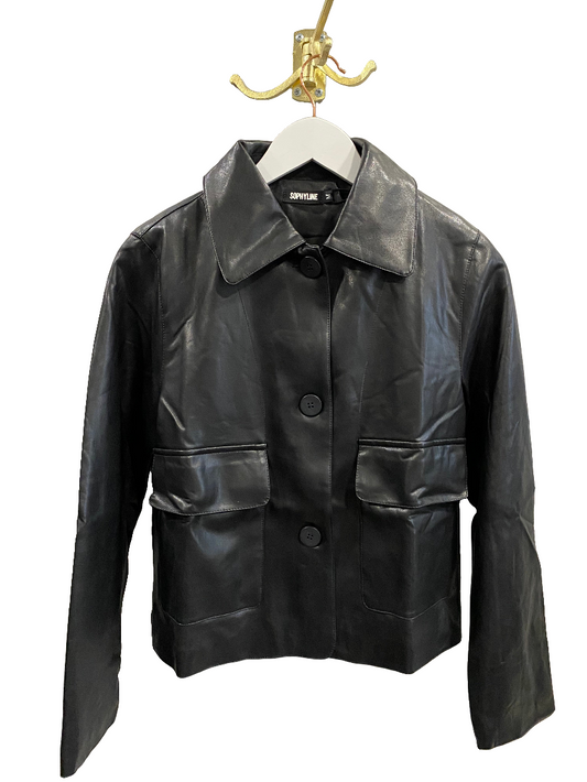 Faux leather jacket