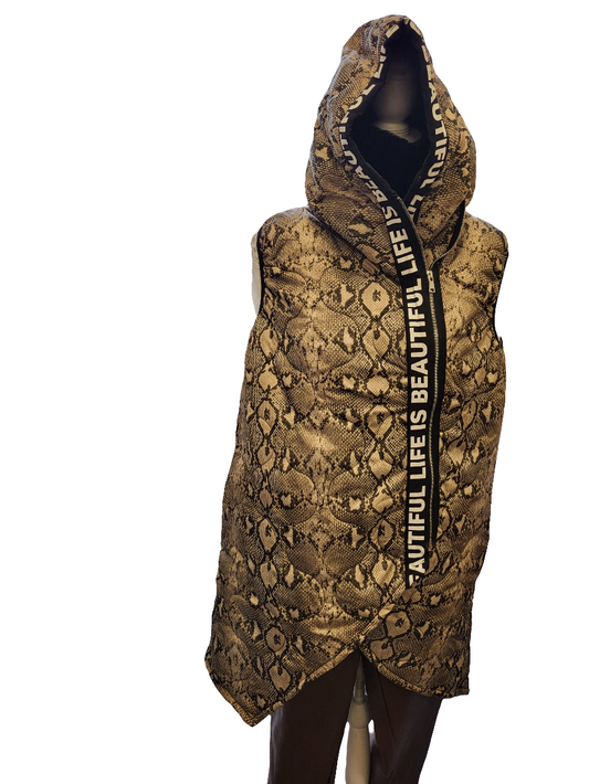 Snake skin Gilet O/S 12-18