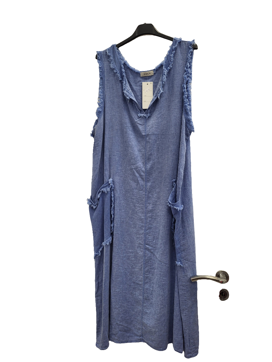 Linen Zola Dress  O/S 10-18