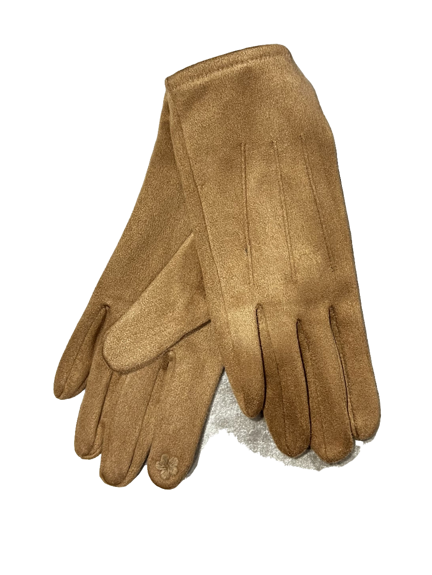 Camel Suede Gloves