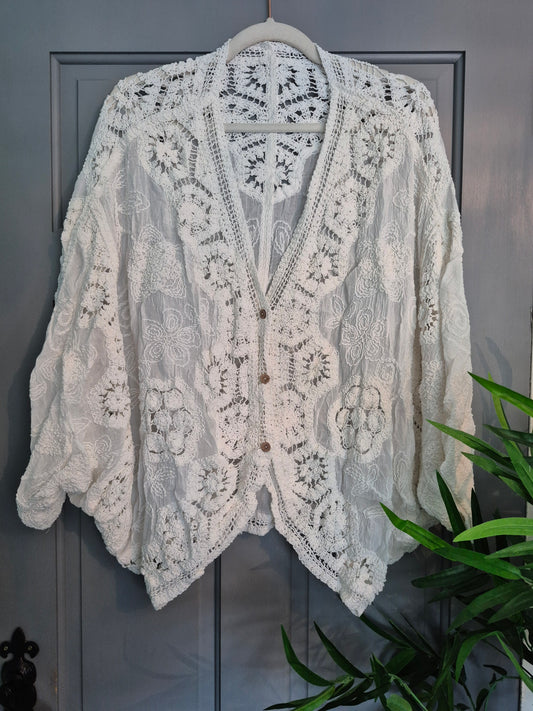 A Crochet Cardigan Fits 14-22